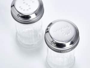 salz pfefferstreuer set 2 tlg glas edelstahl 58578