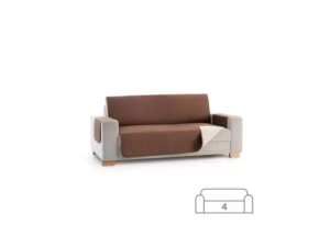 DVOSTRANSKO PREGRINJALO ZA KAVČ - ŠTIRISED 200x200 cm RJAVA / BEŽ EU KVALITETA