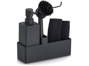 ORGANIZATOR POMIVALNEGA KORITA, PLASTIČEN, ČRN